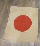 Japanese WWII White Cotton National Flag