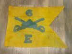 US Post WWII Army Armored Cavalry Wool Guidon 6/E