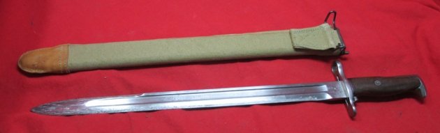  US WWI, M1905 Bayonet & Replica Scabbard, SA 1906 Blade — image 7