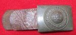 German WWI, M1915 Prussian Enlisted Buckle & Leather Tab