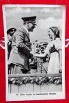 German WWII Hitler Postcard, Hitler's Birthday Cancellation Reverse
