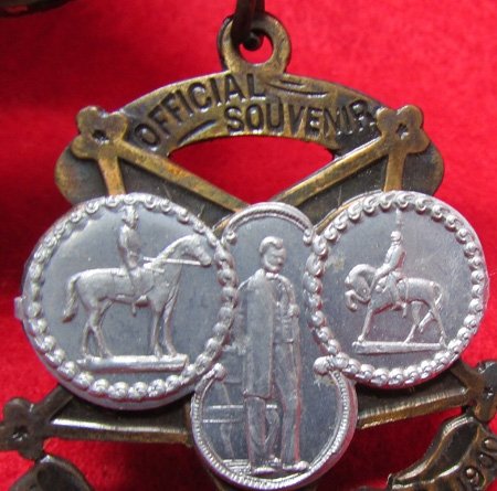  US Post Civil War, 1900 GAR National Encampment Souvenir Badge, Chicago Ill., Made From Captured Cannon — image 4
