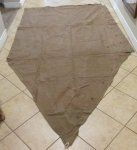 US WWI Canvas Shelter Half, Khaki, 40th Infantry Company E