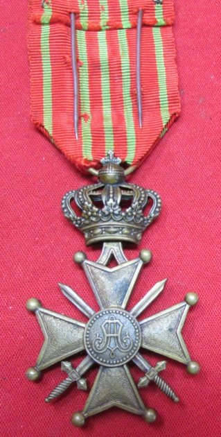  Belgian WWI Croix d Guerre w' Palm — image 4