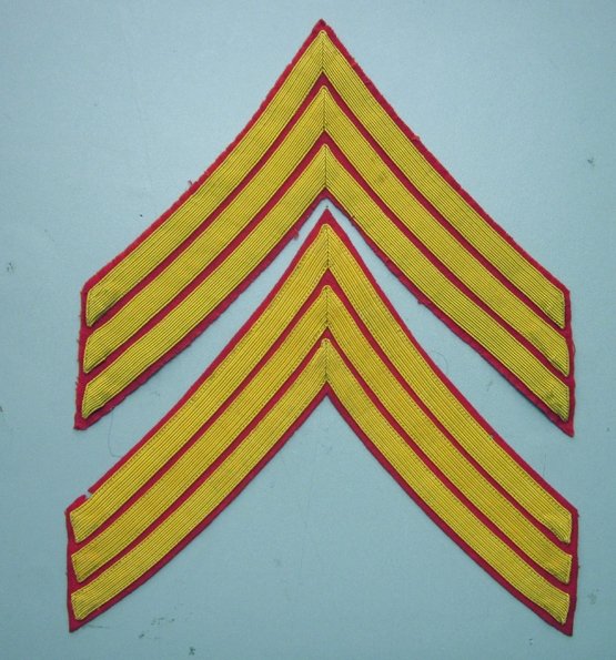  US WWI Era USMC Sergeant Dress Chevrons, Pair — image 2