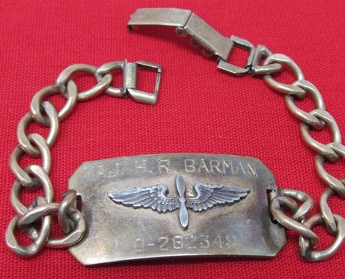  US WWII Aircorps ID Bracelet for a Major — image 2
