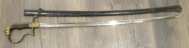  German Intewar Period, Artillery Officers Lionhead Sword,  WKC — image 3