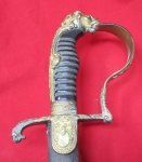 German Intewar Period, Artillery Officers Lionhead Sword, WKC