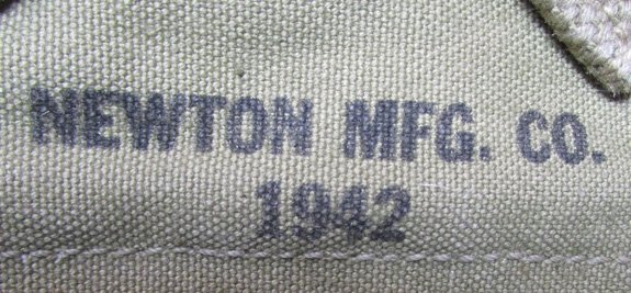  US WWII M1928 Haversack, Meatcan Pouch & Extender, Newton MFg Co  1942 — image 4