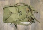 US WWII M1928 Haversack, Meatcan Pouch & Extender, Newton MFg …