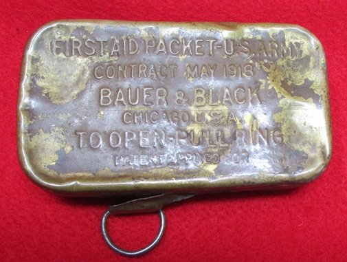  US WWI, US Army Marked Bauer & Black, Individual Bandage, 1918 — image 2