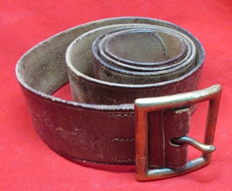  US Pre WWI Army Leather Enlisted Service Belt, RIA 1904 Dated — image 2
