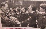 German WWII Hitler & BDM Girls Real Photo Postcard, Graz …