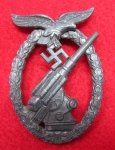 German WWII Luftaffe Flak Artillery Badge, Ferdinand Wiedmann