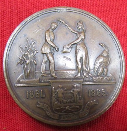  US Civil War, West Virginia Veterans Medal Planchet, Independent Exempt Vol. Infanty — image 3