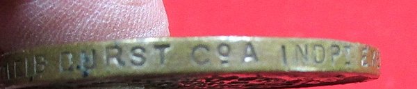  US Civil War, West Virginia Veterans Medal Planchet, Independent Exempt Vol. Infanty — image 5