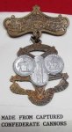  US Post Civil War, GAR National Encampment Souvenir Badge, 1900, Chicago Ill., Made From Captured Cannon