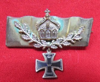  German WWI Patriotic Badge, 1914, Enameled EK — image 2