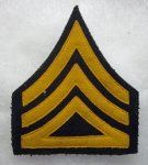US Pre-WWI Dress Coat Chevron, Cavalry, Troop Quartermaster Sgt