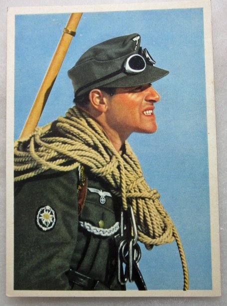 German WWII Postcard, Gebirgsjager Soldier — image 2