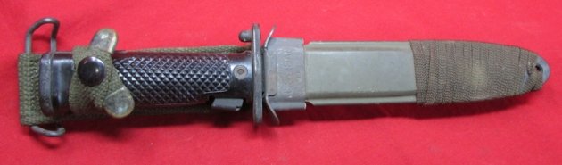  US 1950s M5A1 Garand Bayonet & Scabbard, Imperial Mfg — image 2