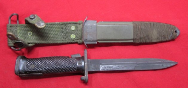  US 1950s M5A1 Garand Bayonet & Scabbard, Imperial Mfg — image 6