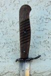 German WWI Era Trench Knife, Unit Marked, No Scabbard