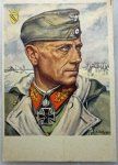 German WWII Postcard, Knights Cross Winner, Freiherr von Lutzow