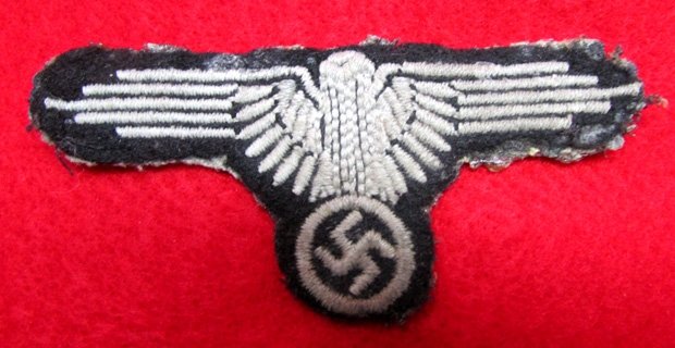  German WWII Waffen-SS Enlisted Cloth Sleeve Eagle — image 2