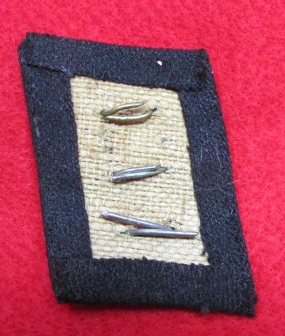  German WWII Luftwaffe Obergefreiter Collar Tab, Construction, Uniform Removed — image 3