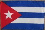 Cuba, Pre-WWI, Silk Flag, 6 x 4 Inches