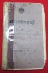 German WWI Militarpass, 1909, 1914-1918