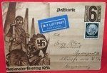 German WWII Postcard, National Festival Day 1934, Hungarian Air Mail