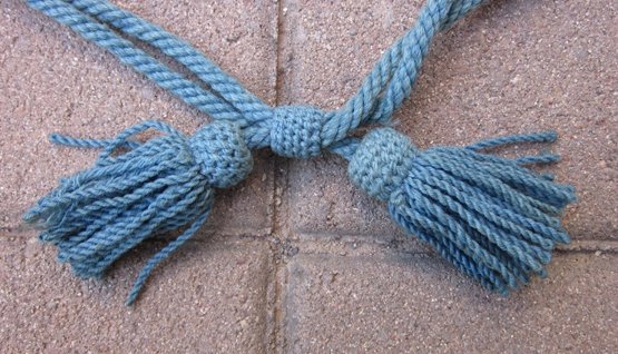  US Civil War Infantry Enlisted Hat Cord, Blue Wool — image 3