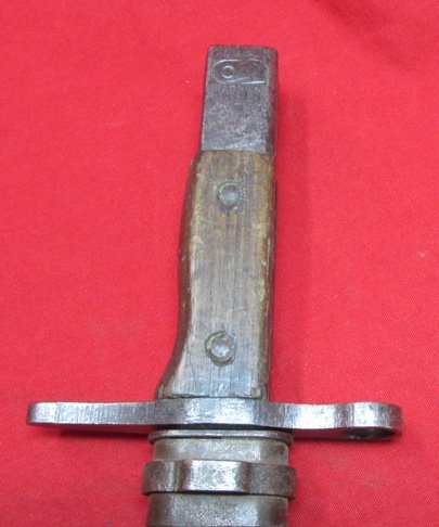  Japanese WWII Late Type 30 Bayonet, Wooden Scabbard, Toyoda Mfg. — image 3