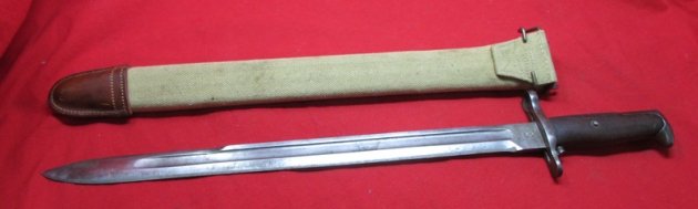  US WWI M1905 Bayonet, SA 1918, Replica Scabbard — image 7