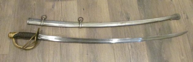  US Civil War M1860 Cavalry Sword & Scabbard, 1864 — image 5