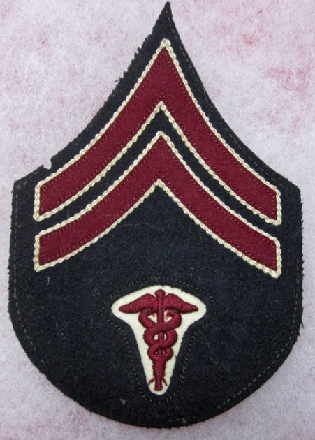  US Pre-WWI Dress Coat Chevron, Corporal Medical Department — image 2