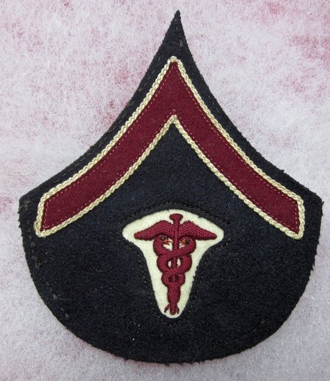  US Pre-WWI Dress Coat Chevron, Lance Corporal, Medical Department — image 2