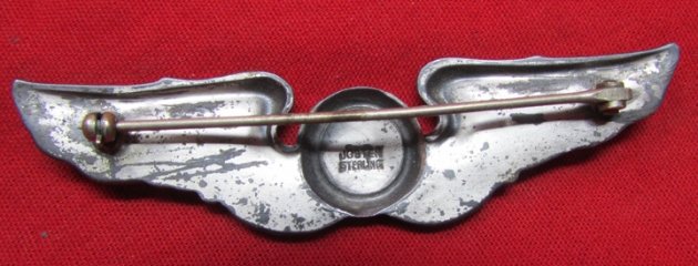  US WWII USAAF Observers Wing, Sterling, Pinback, Josten — image 3