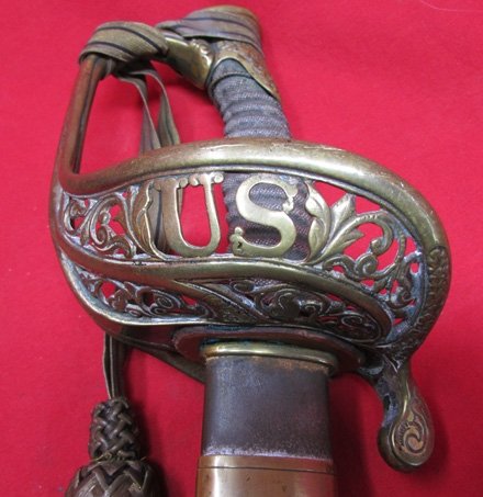  US Civil War M1850 Staff & Field Officers Sword, Weyersberg Mfg — image 3