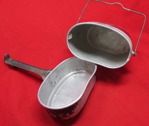  German WWII Wehrmacht Aluminum Messkit, M1910 Pattern — image 3