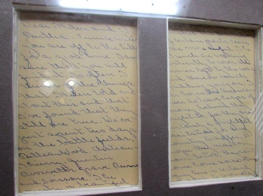  French WWI Reims Framed Trench Art Letter Opener & Cathedral Postcards — image 5