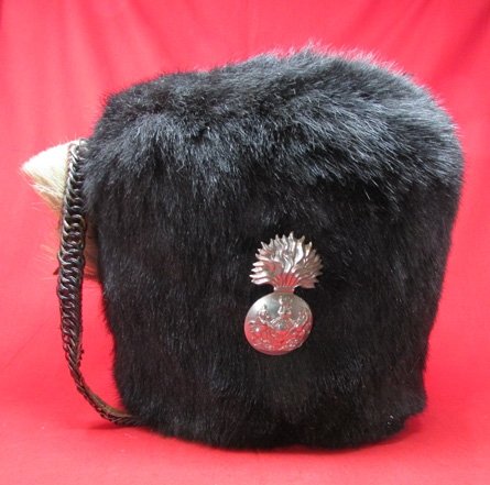  British Pre WWI (1912) Royal Scots Fusiliers VB Issue Bearskin Busby — image 2