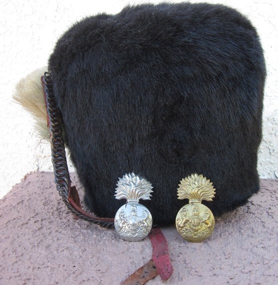  British Pre WWI (1912) Royal Scots Fusiliers VB Issue Bearskin Busby — image 8