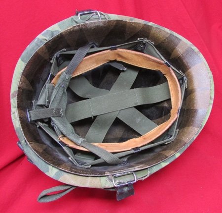  US Vietnam War Era, GI Steel Helmet & Mitchell Pattern Camouflage Cover — image 4
