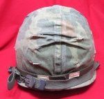US Vietnam War Era, GI Steel Helmet & Mitchell Pattern …