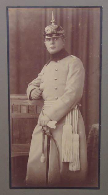  German Pre WWI Cabinet Image, Prussian Officer Ubberrock — image 2