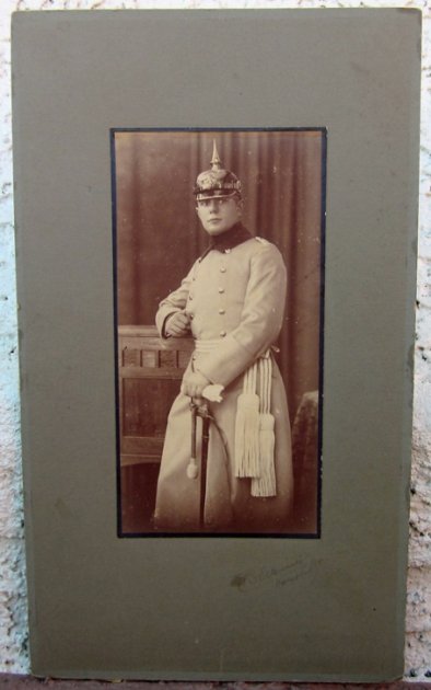  German Pre WWI Cabinet Image, Prussian Officer Ubberrock — image 3