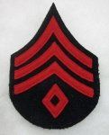 US Pre-WWI Dress Coat Chevron, 1st Sergeant, Field Artillery
